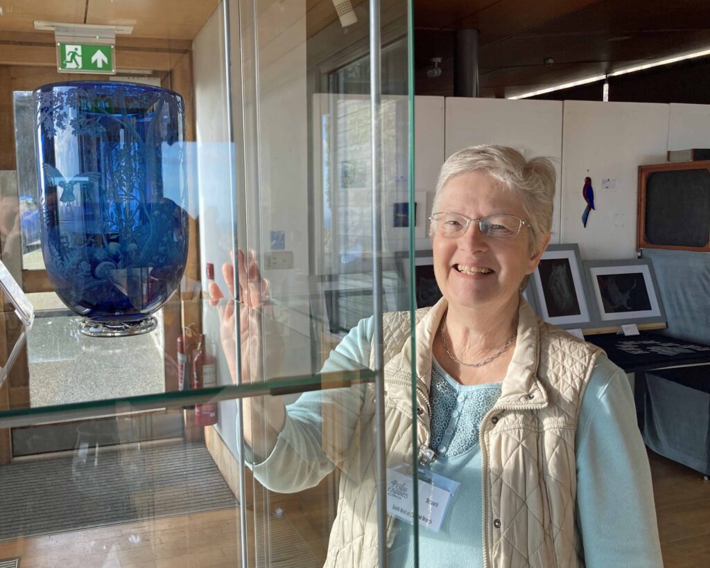 Exhibition of glass at Durlston