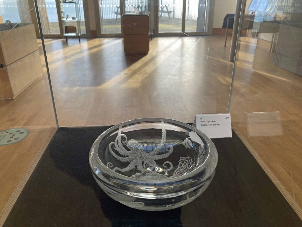 Exhibition of glass at Durlston