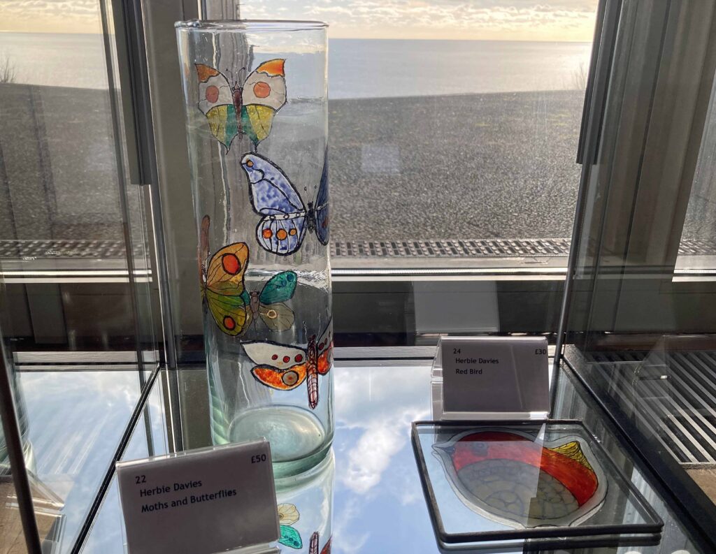 Exhibition of glass at Durlston