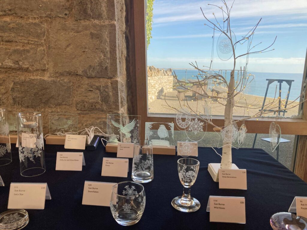 Exhibition of glass at Durlston