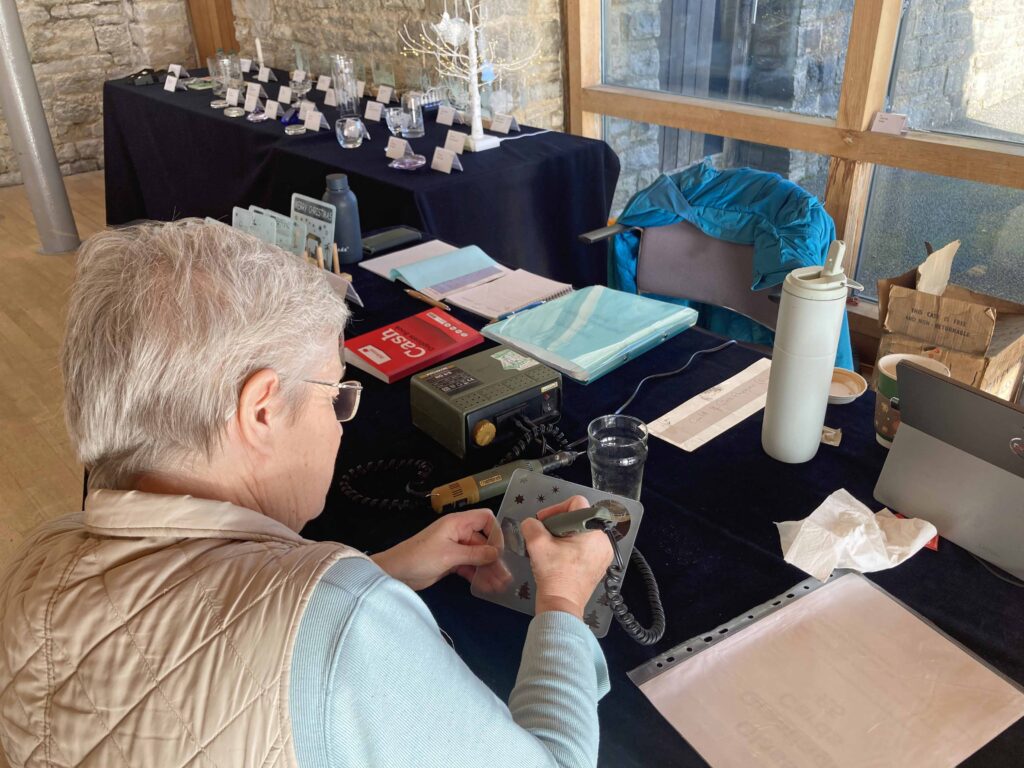 Exhibition of glass at Durlston