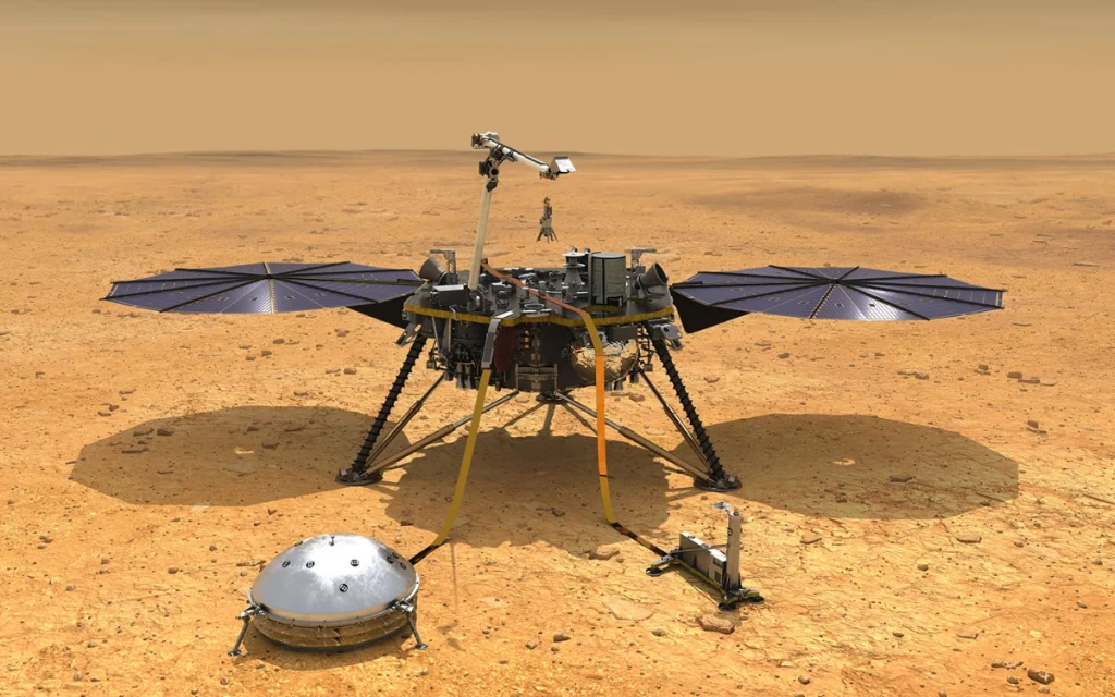 A NASA spacecraft spotted the InSight lander, a Martian explorer that died on the planet years ago