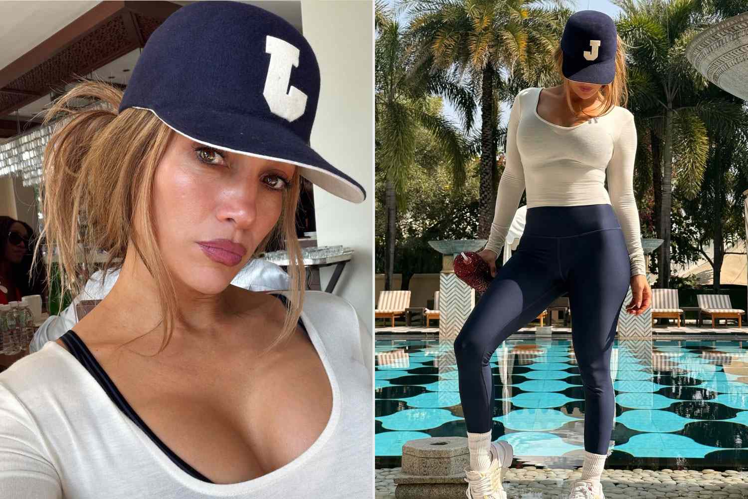 Jennifer Lopez Shows Off Sporty Style in Workout Selfies on Instagram