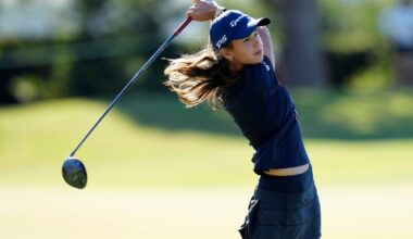 Kai Trump last on her professional golf debut after battling with nerves