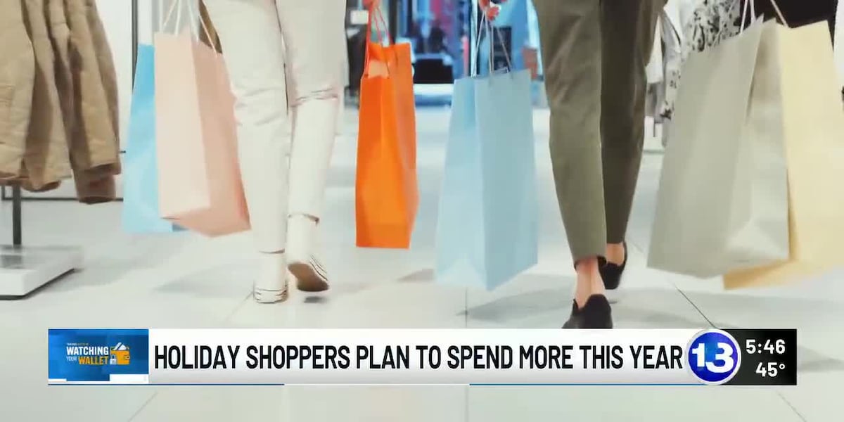Holiday shoppers plan to spend more this year