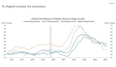 K-shaped economy for consumers