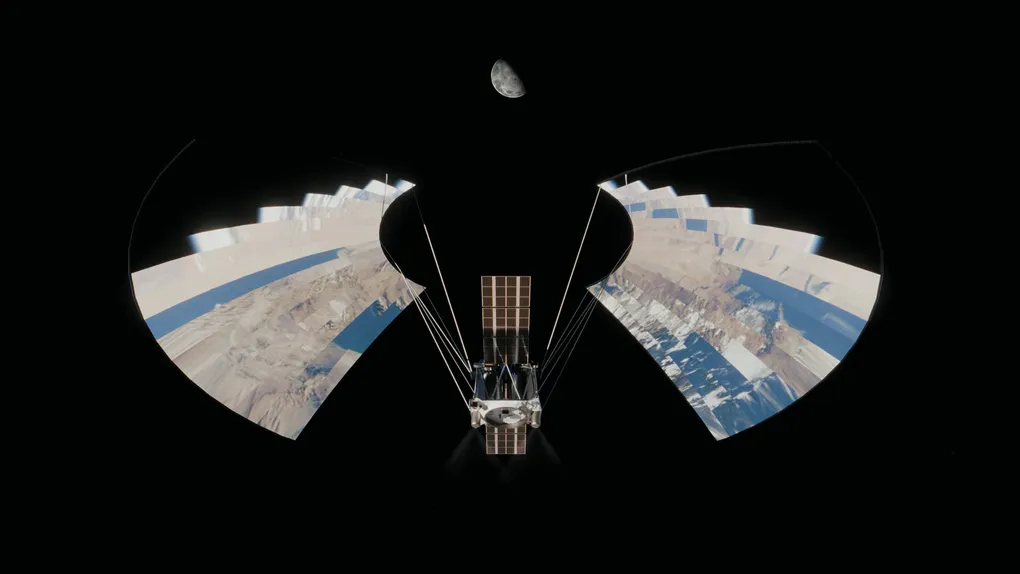 Portal Space Systems' Supernova Spacecraft Uses Mirrors And A Hex Thruster To Harness Solar Energy For Thrust.