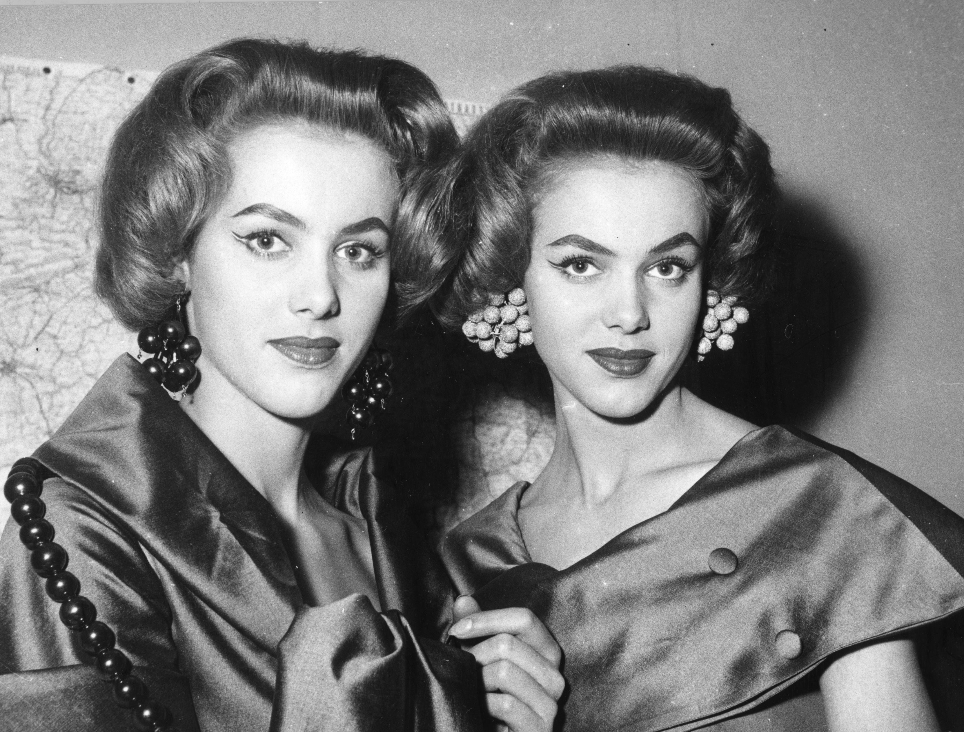 The Kessler Twins (pictured in 1956) performed alongside the likes of Frank Sinatra and Fred Astaire