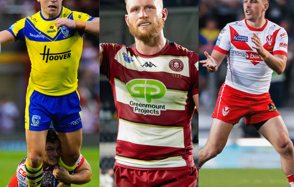 George Williams, Luke Thompson and Lewis Dodd of Super League