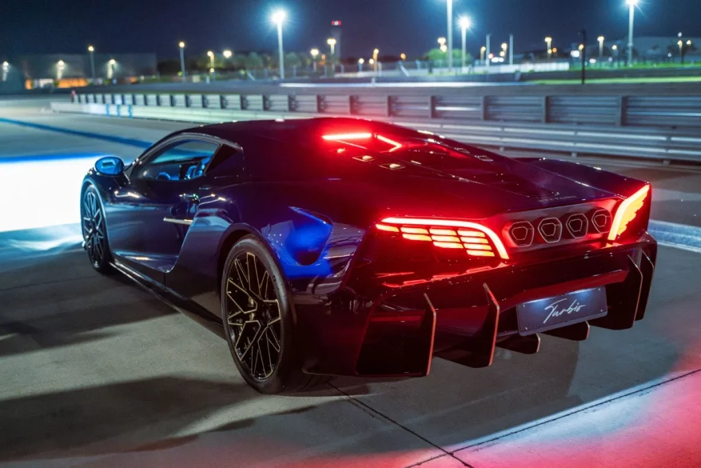 Vittori Turbio is an AI-designed V12 hypercar with 3D printed components