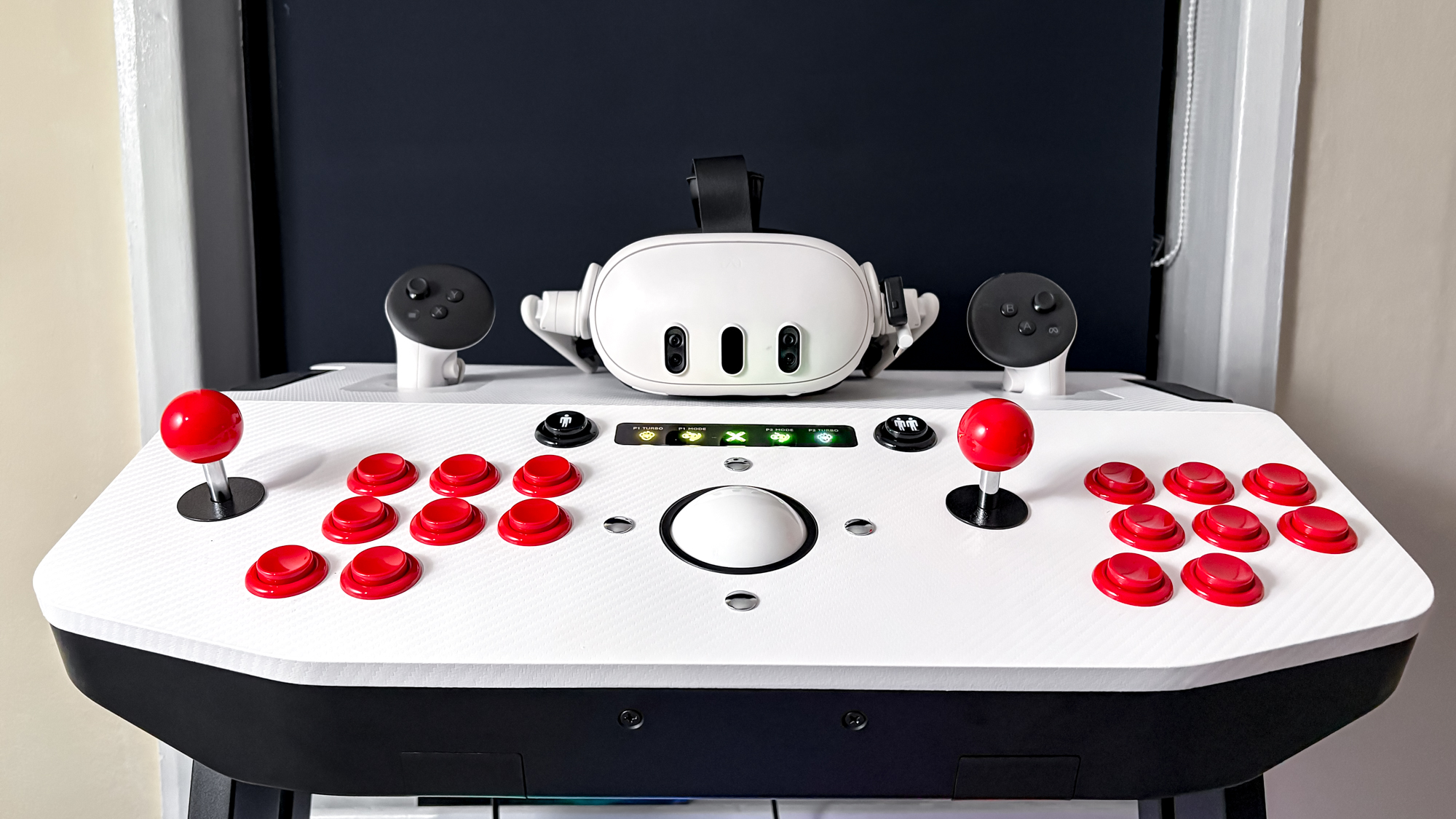 X-Arcade Arcade2TV-XR machine with Meta Quest 3