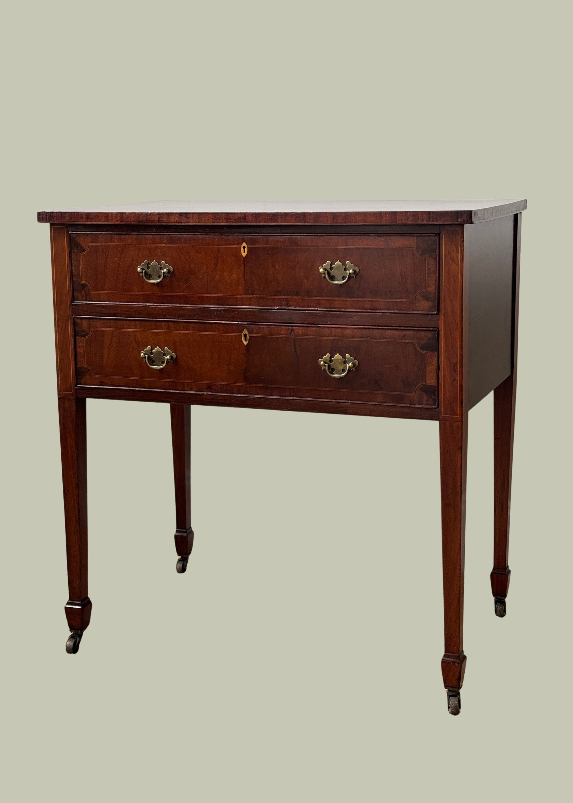 Custodian Antiques, Antique Regency Style Console Table on Casters