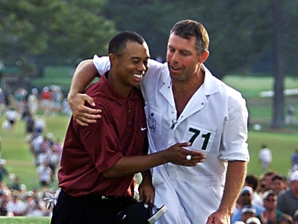 Woods won 13 of his 15 major championships with Williams on his bag from 1999 to 2011