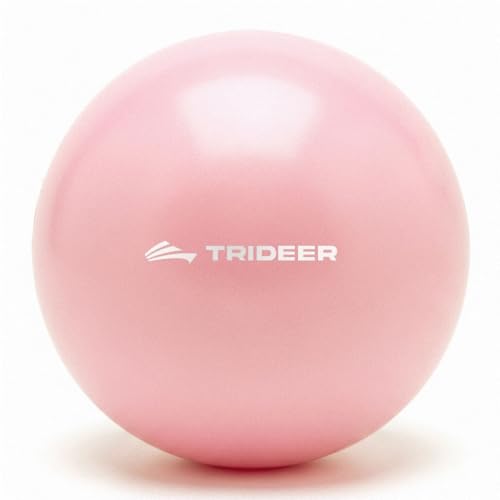 Trideer 9-Inch Pilates Ball, Small Exercise Ball for Yoga, Core Training, Physical Therapy, Balance, Stability and Stretching Pilates Equipment With Inflation Straw