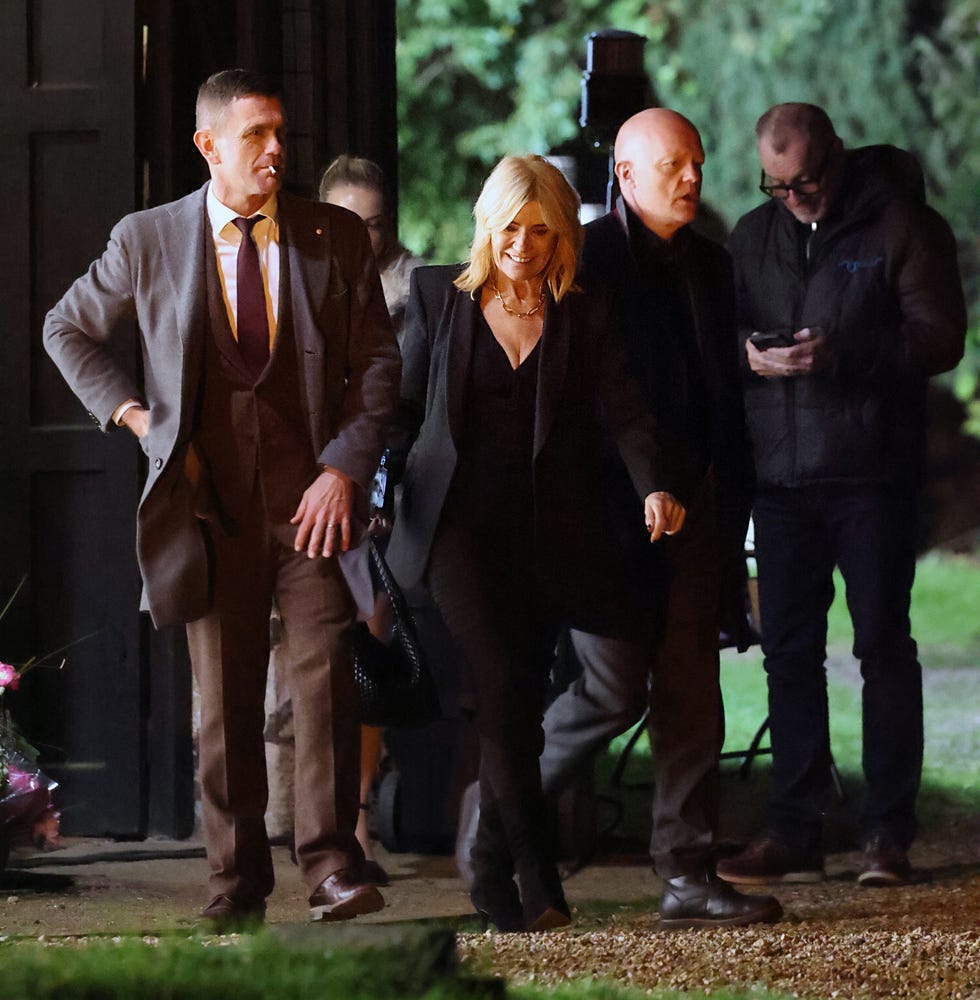 eastenders cast filming scenes for jimmy beale's christening