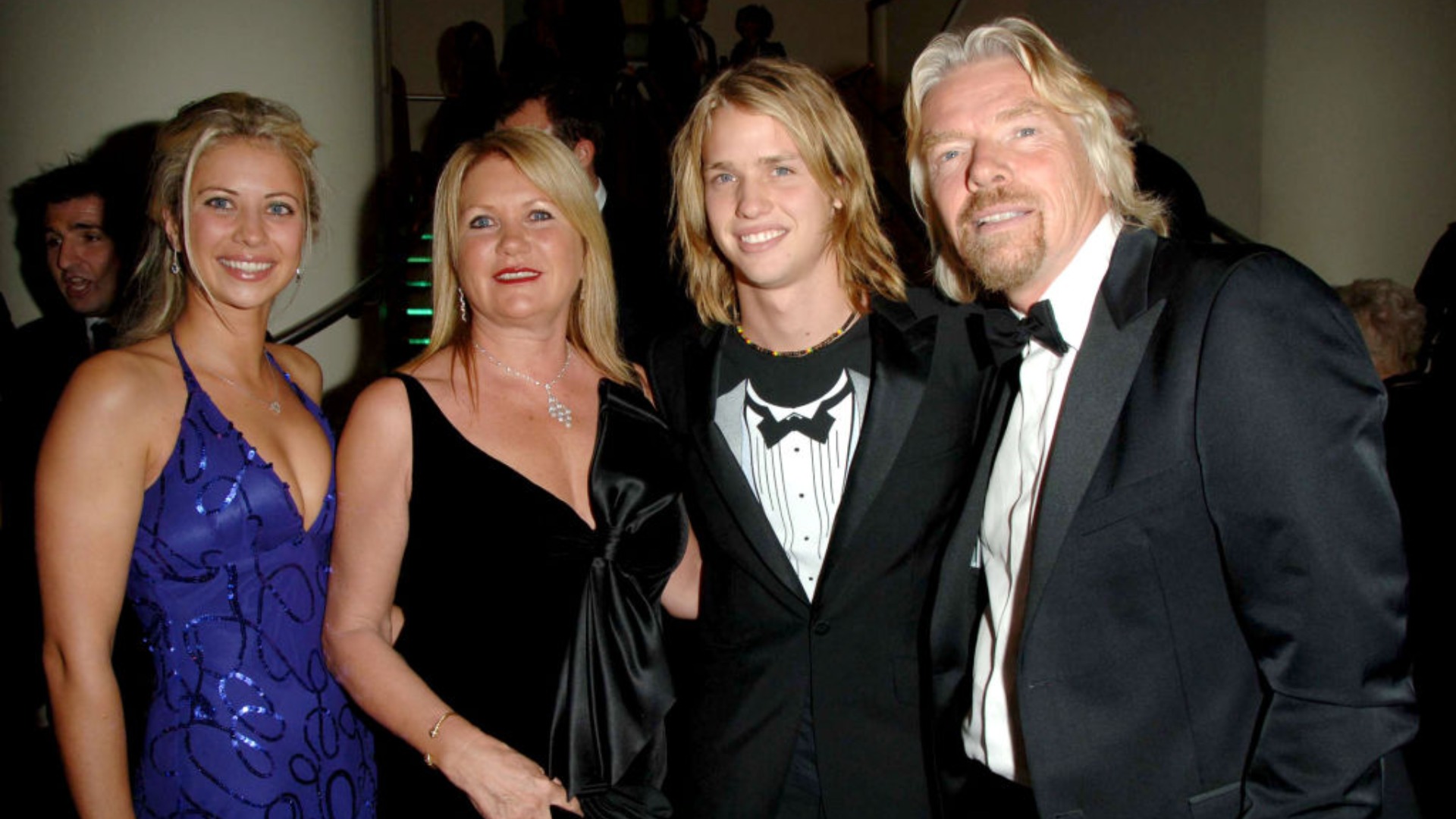 Holly Branson, Joan Branson, Sam Branson and Richard Branson