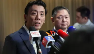 Co-chair of the Economic Strategy Review Committee on Global Competitiveness Jeffrey Siow and Singapore Business Federation Vice-Chairman Andrew Kwan spoke to the media after an engagement with over 70 business leaders on Nov 19.