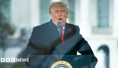 US President Donald Trump speaks to supporters from The Ellipse near the White House on January 6, 2021, in Washington, DC