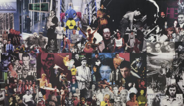 An image of a museum with the US flag