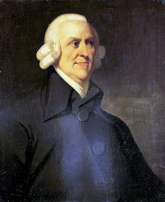 Painting of economist Adam Smith