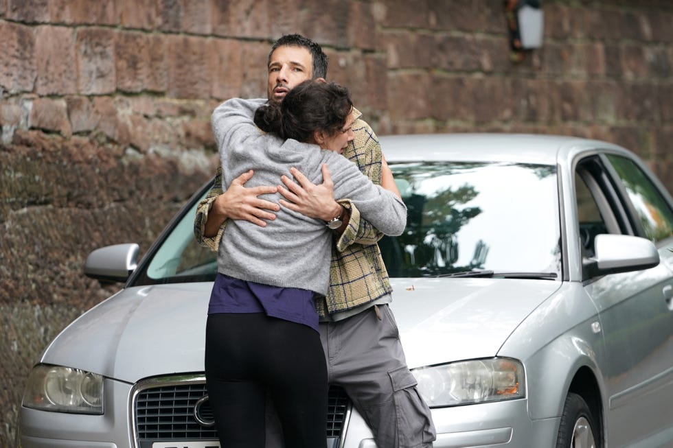 Cleo McQueen and Dodger Savage in Hollyoaks embargo 18112025 cleo mcqueen and dodger savage in hollyoaks