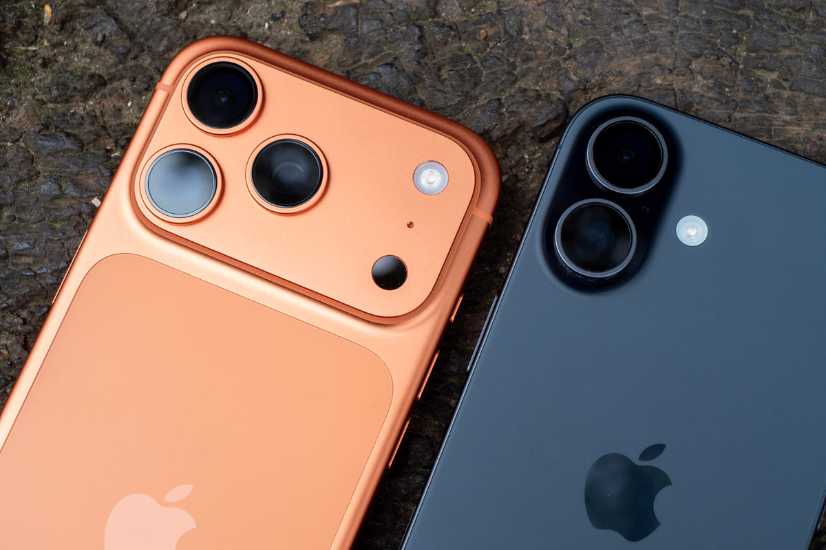 iPhone 17 Pro vs iPhone 17. Image credit: Amy Davies