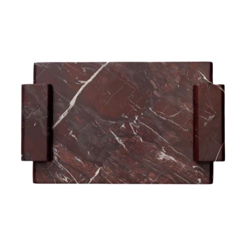 Auburn Rosso Marble Tray