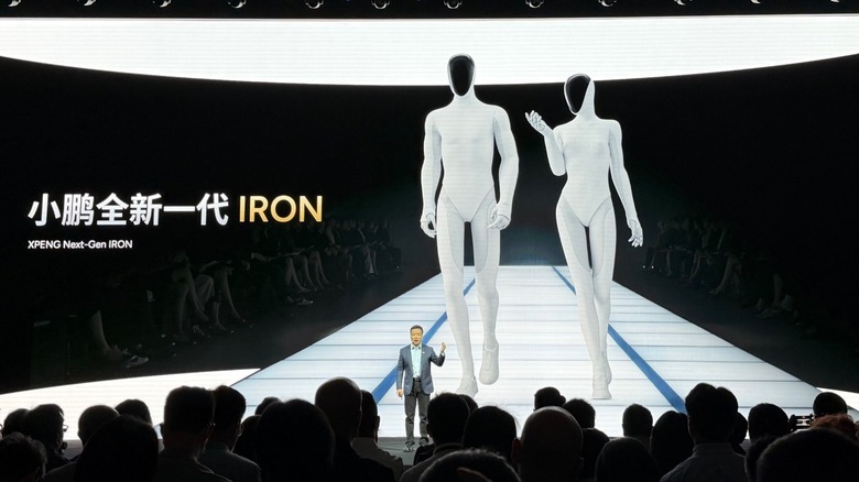XPENG's new IRON robots