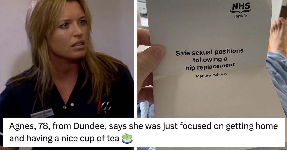 A former NHS midwife took wild umbrage with this post-op sex advice and such were the burns they might need a little treatment themselves