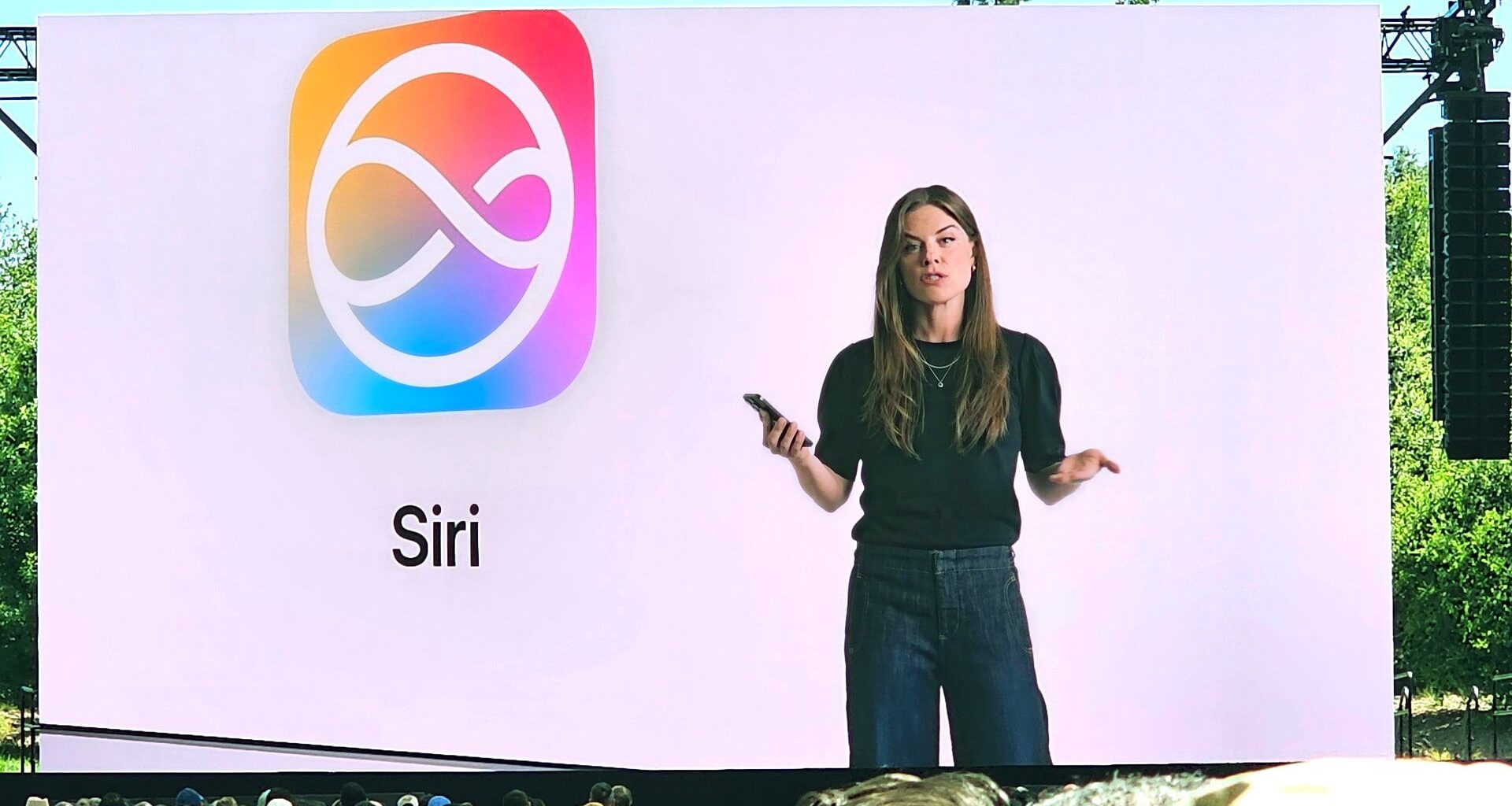 Updates to Siri being presented at Apple's Worldwide Developers Conference (WWDC) 2024.