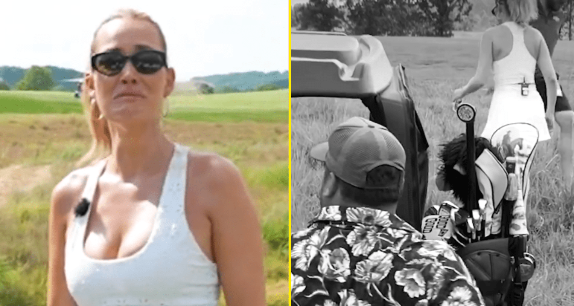 Paige Spiranac reduced to tears and walks off green after being accused of cheating in golf event