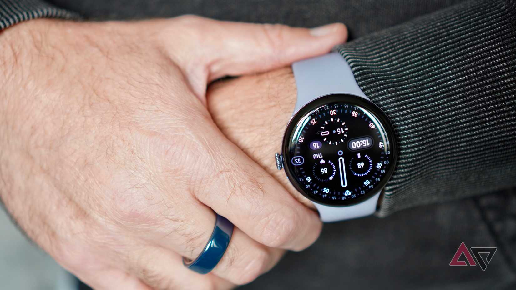 A person wearing the Google Pixel Watch 4