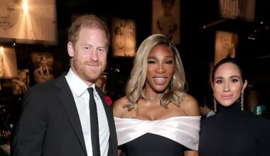 Prince Harry steps into 'protective' role as Meghan Markle appears 'coy' among A-listers