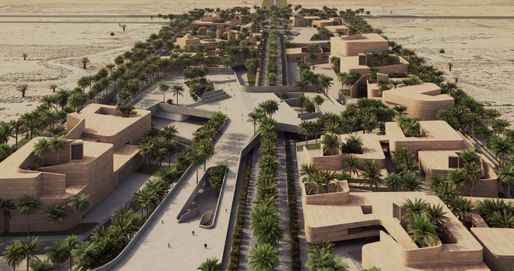 Competition Entries: Where Earth Remembered: An Axis Of Heritage and Hope by Eade Va Ejra in Bam, Iran. Image credit: Eade Va Ejra/ Peno visualization