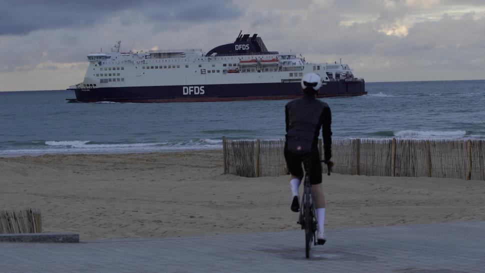 Riding to the seaside with ferry
