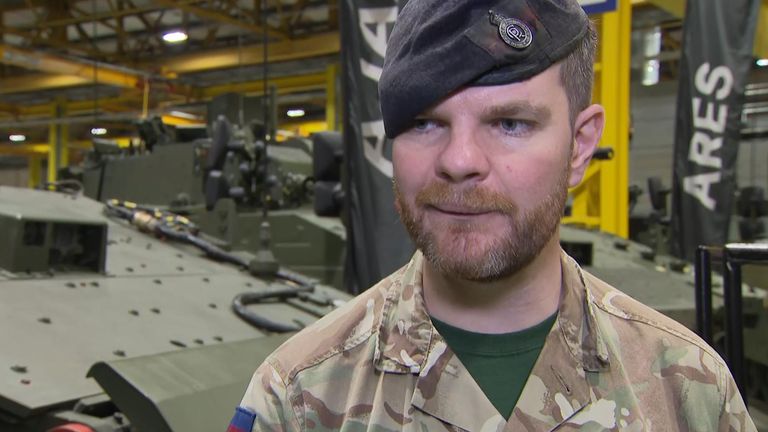 Lance Corporal of Horse Andrew Rawlinson says his squadron are 'all good to go' with the Ajax