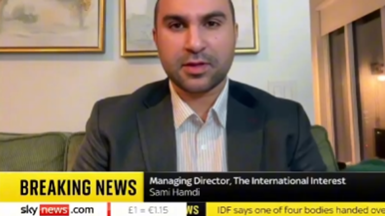 Mr Hamdi previously appeared on Sky to discuss the Israel-Gaza war