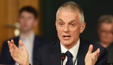 Tim Davie announced he will be stepping down as the BBC's director-general. File pic: PA