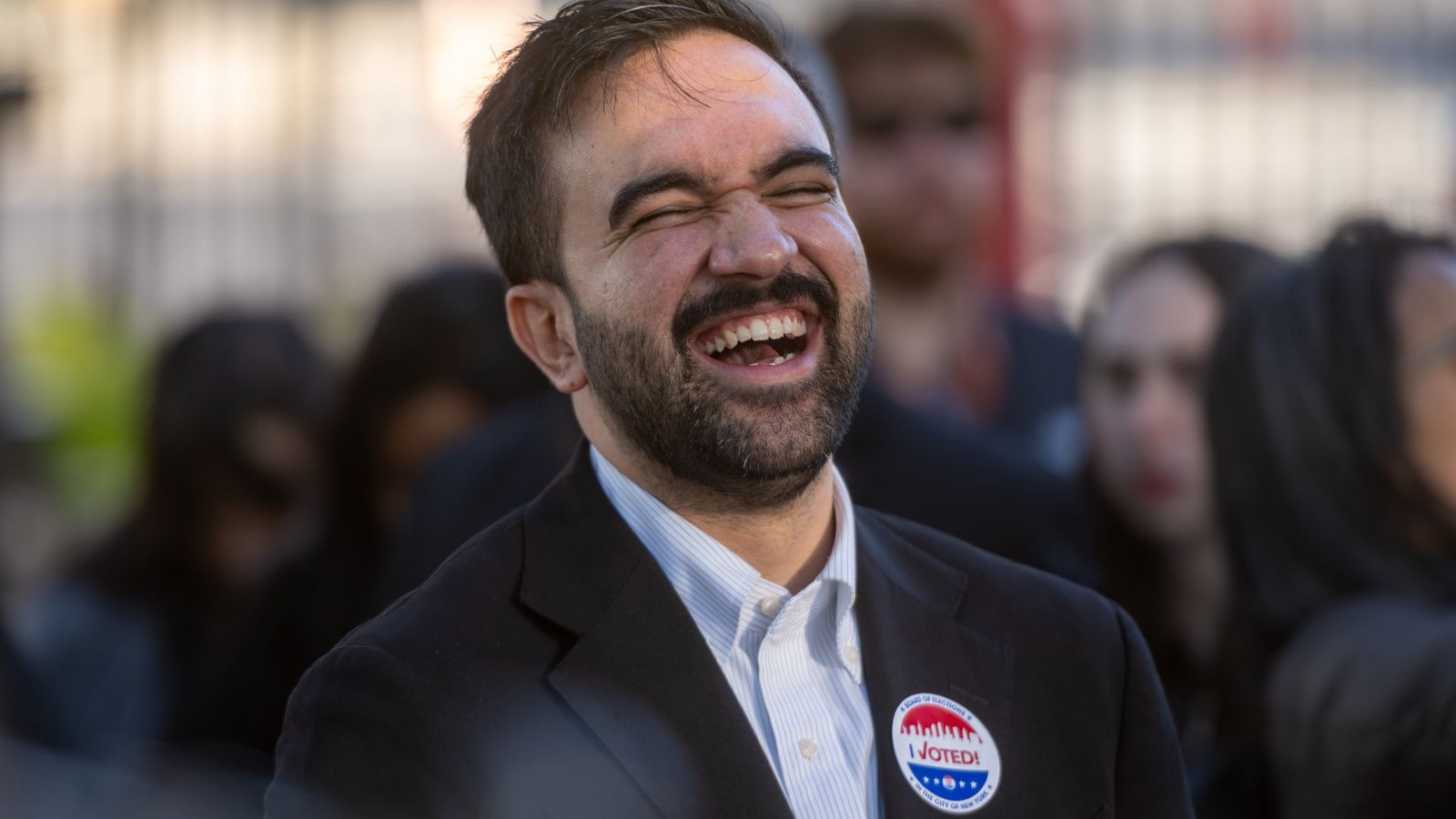 Zohran Mamdani on election day. Pic: AP