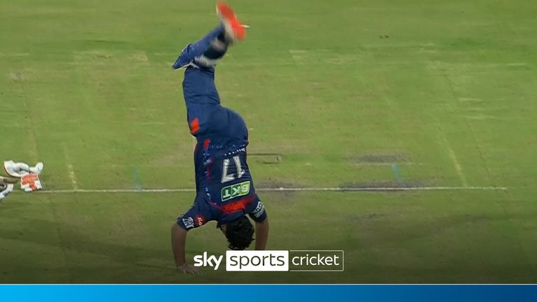 Rishabh Pant celebrates IPL century with  spectacular cartwheel 