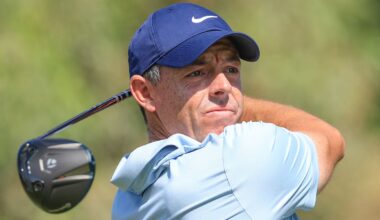 Rory McIlroy of Northern Ireland plays his tee shot on the second hole during the final round of the DP World Tour Championship