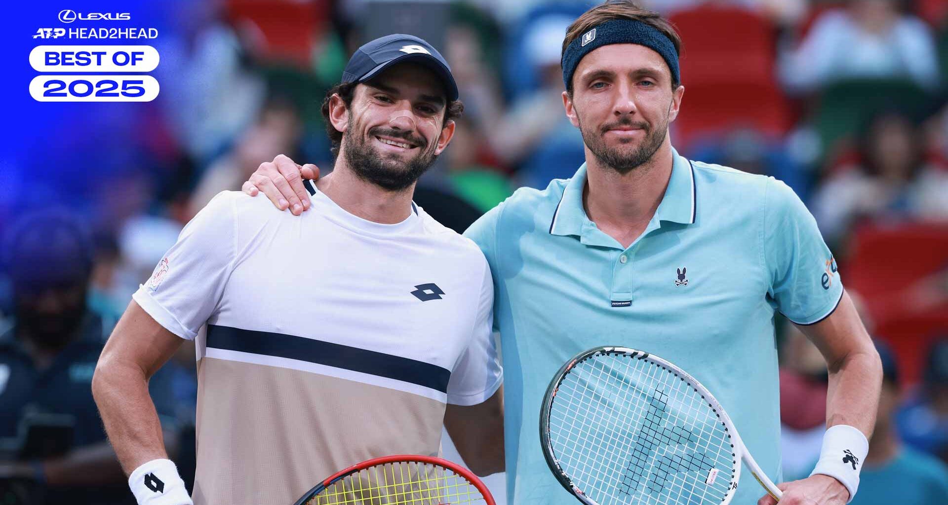 Valentin Vacherot leads Arthur Rinderknech 2-0 in their Lexus ATP Head2Head series.