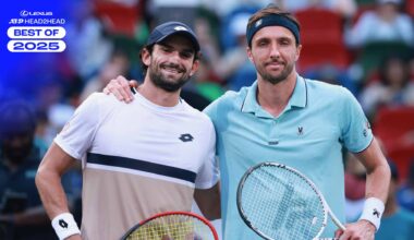 Valentin Vacherot leads Arthur Rinderknech 2-0 in their Lexus ATP Head2Head series.