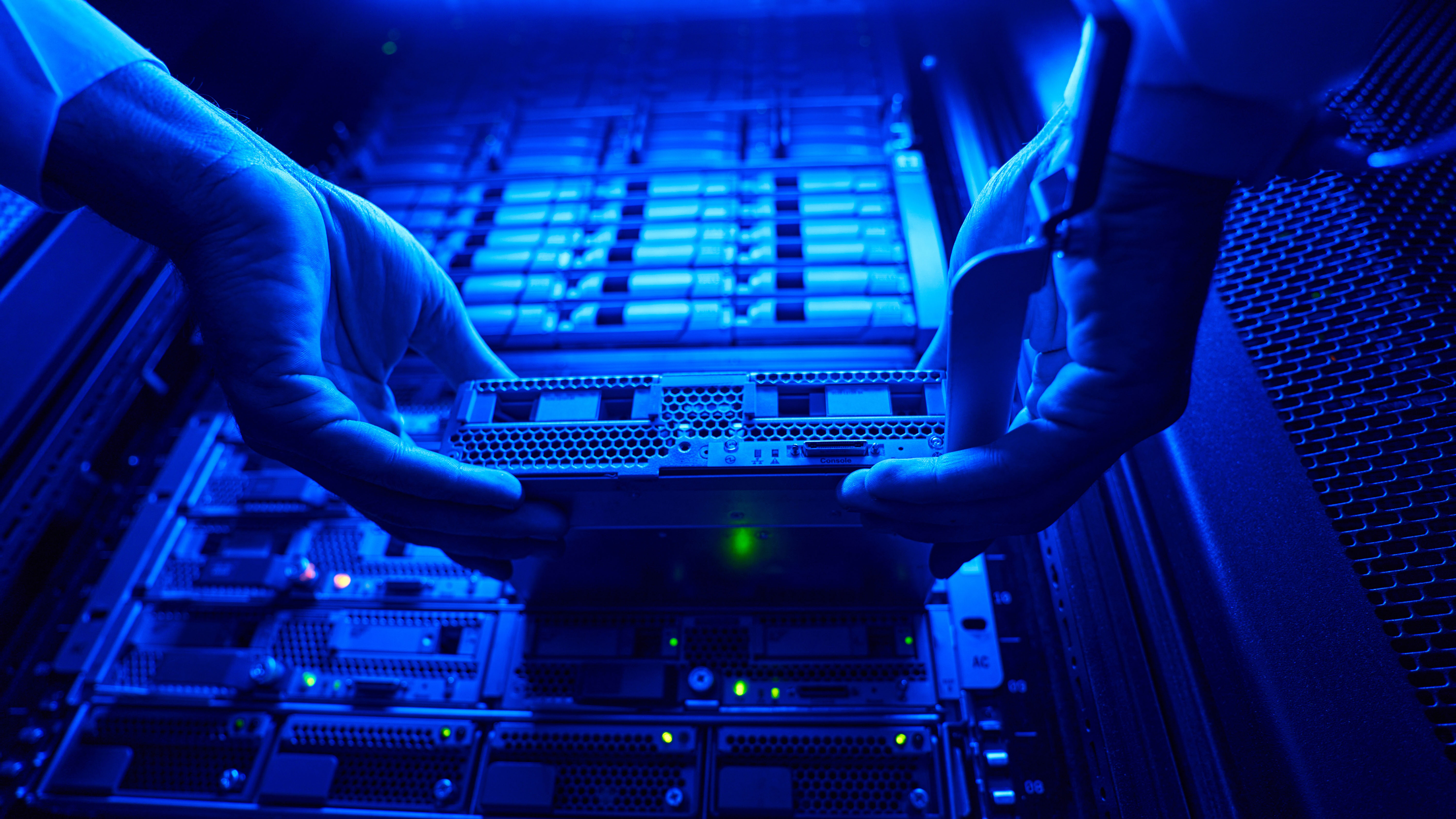 Server racks with SSD storage