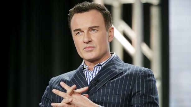 LOS ANGELES - JANUARY 12: The cast and executive producer of the CBS series FBI: MOST WANTED at the TCA WINTER PRESS TOUR 2020 on Sunday, Jan. 12, 2020 at the Langham Huntington Hotel in Pasadena, CA. Pictured (L-R): Julian McMahon. (Photo by Francis Specker/CBS via Getty Images)