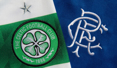 The Glasgow Celtic FC and the Glasgow Rangers FC Club Badges