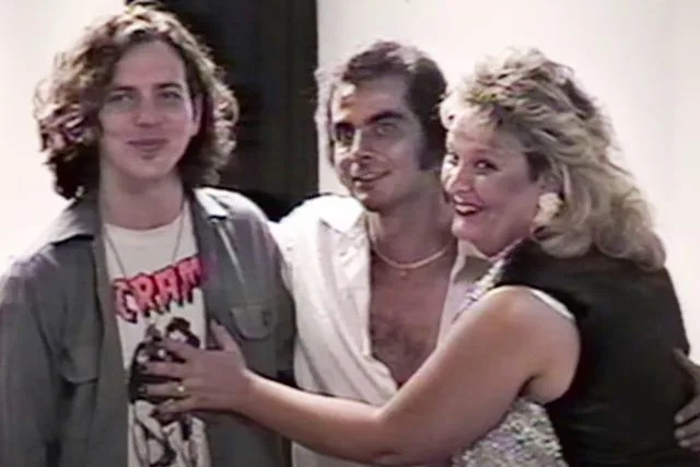 Reel As Dirt Eddie Vedder with Lightning & Thunder after performing at Milwaukee’s Summerfest in July 1995