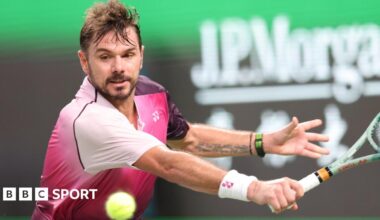 Stan Wawrinka of Switzerland competes against Fabian Marozsan of Italy
