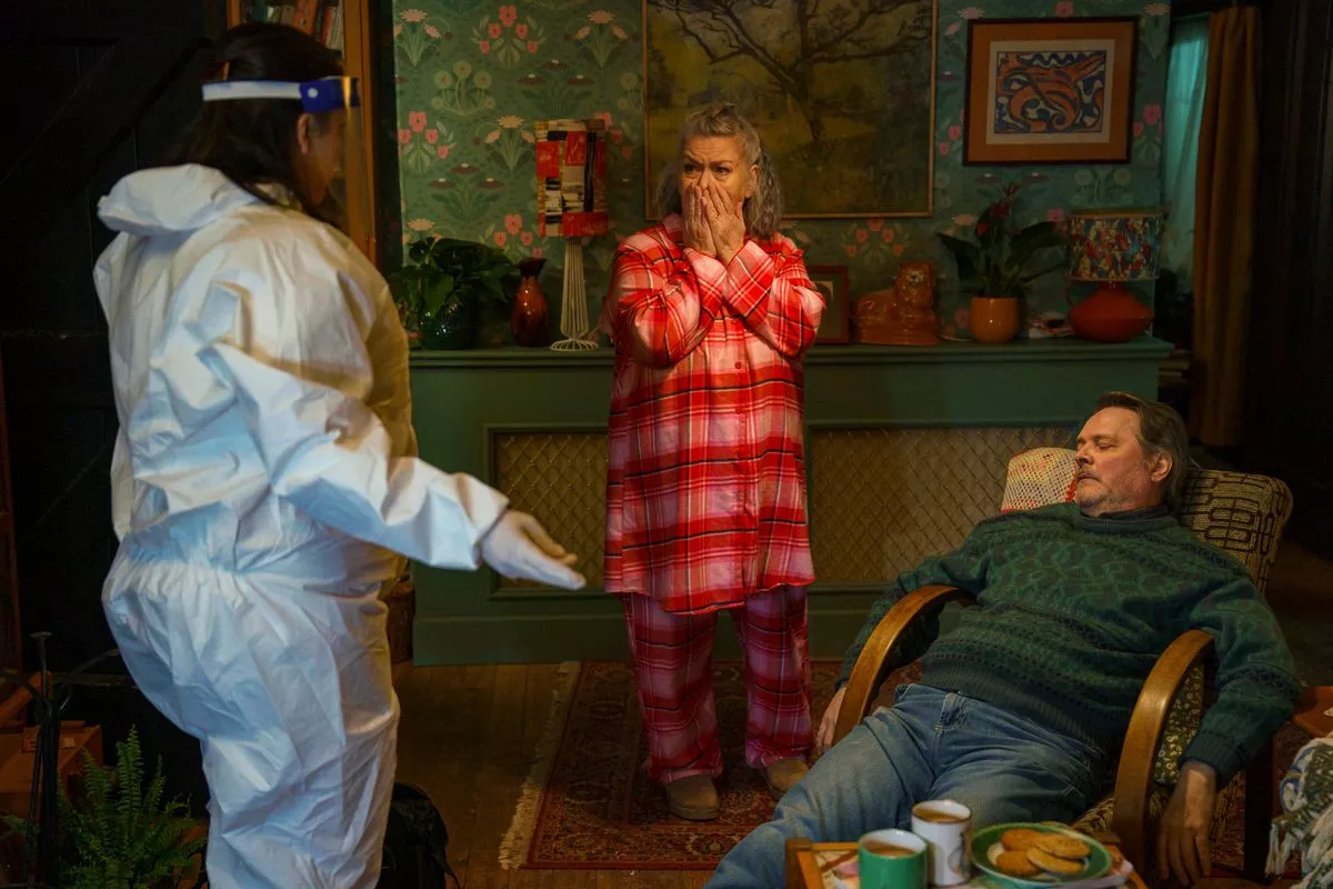 Dawn French and Mark Heap