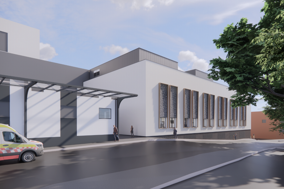 An artist's impression of the new urgent care centre 